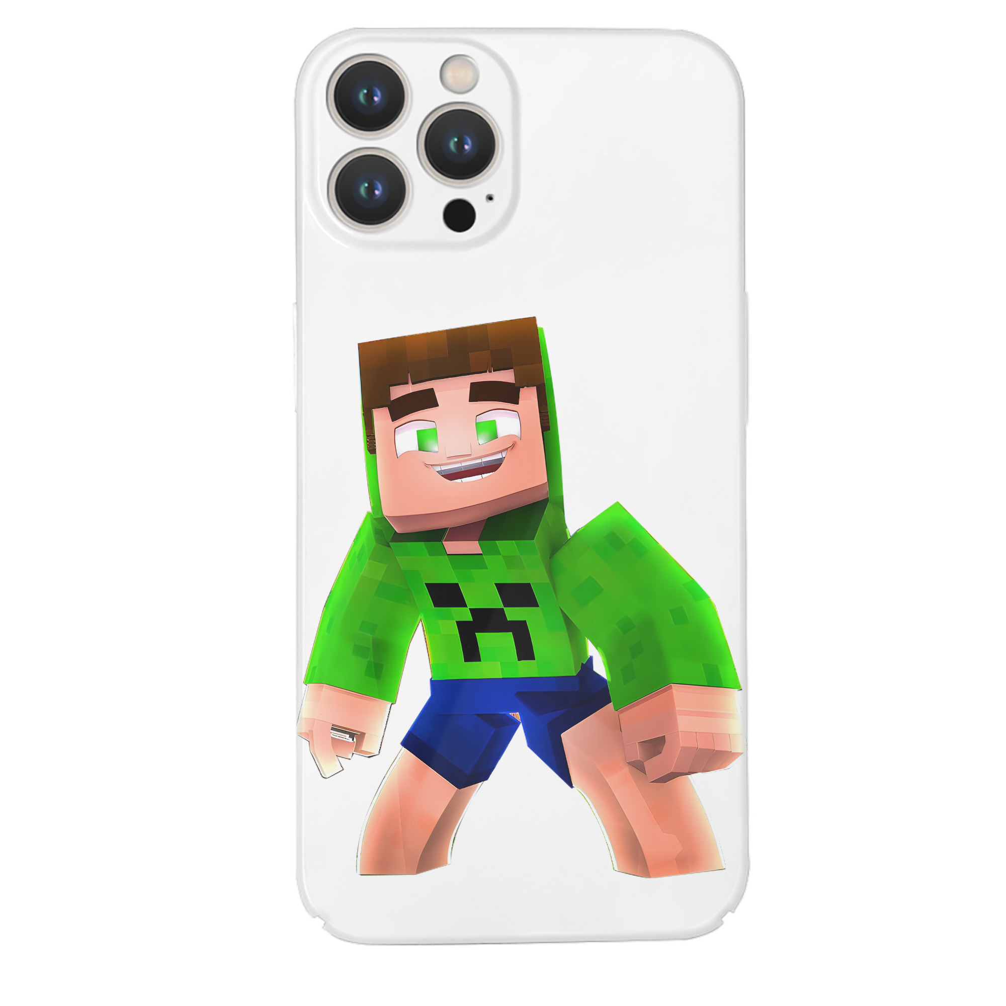 （画像用） マインクラフト ブロックの世界 Minecraft MC Block world 【iPhone 14シリーズ対応】ハードケース